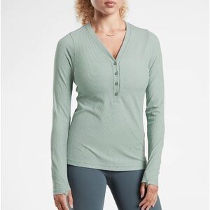 Atheta Uptempo Ribbed Henley Top Small